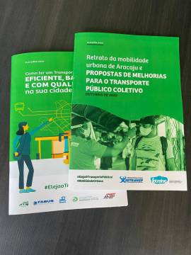 Setransp entrega aos candidatos  Prefeitura de Aracaju retrato do setor de transporte e propostas 